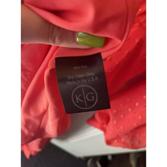 Kimberly Goldson NEW Lesli Jacquard Maxi Dress SIZE Xs WOMENS Coral Gold - Picture 12 of 16